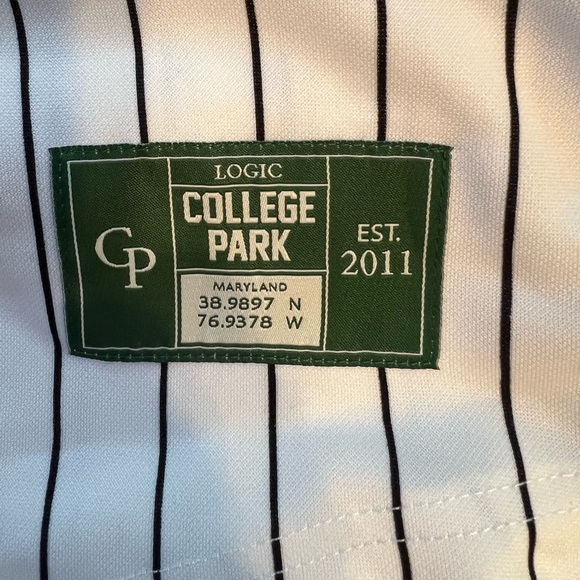 NWOT College Park Baseball Jersey Logic 301 - Picture 11 of 11